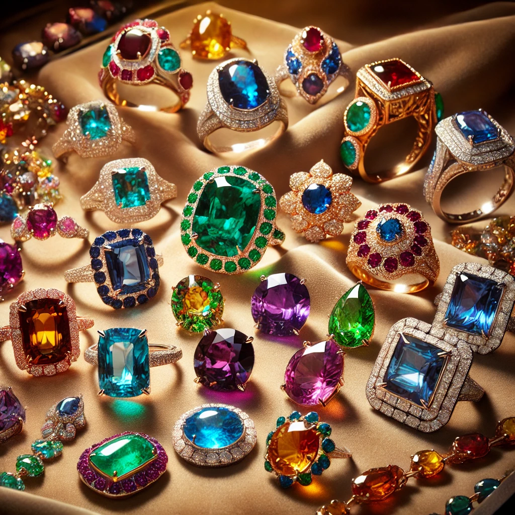 Colorful Gemstones and Bold Hues