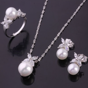 Jewellery: Necklace, earrings, and rings combo 1