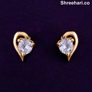 Heart stud earrings
